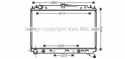 AVA QUALITY COOLING dn2297 -  Радиатор, охлаждение двигателя